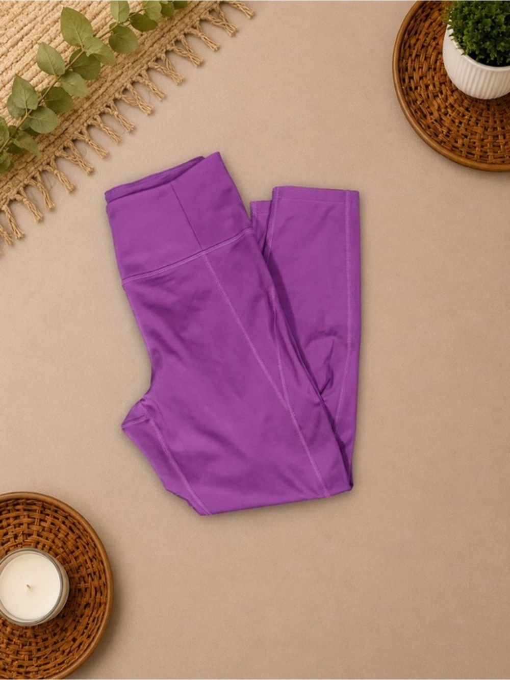 Girlfriend Collective Compressive High-Rise Leggings Purple Size Medium